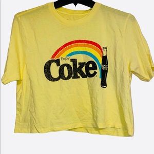 New Desert Dreamer coke crop top tee sz M